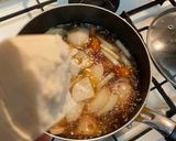 野菜たっぷり♩土鍋で熱々けんちん蕎麦作り方12写真