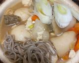 野菜たっぷり♩土鍋で熱々けんちん蕎麦作り方18写真