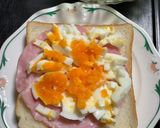 ゆで卵とハムとチーズのボリュームトースト作り方1写真