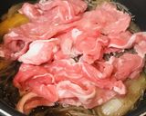 丼弁当●豚肉のすきやき風どんぶり作り方3写真