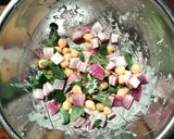 アイスプラントとひよこ豆のかき揚げ作り方3写真