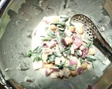 アイスプラントとひよこ豆のかき揚げ作り方4写真