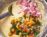 野菜たっぷり☆ケークサレ風パンケーキ作り方4写真