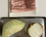 豚肉のオイスターマヨ野菜炒め作り方1写真