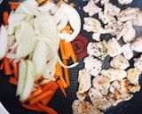 一度に2品♪バジルチキンと玉ねぎ炒め作り方3写真