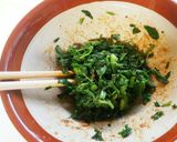 セリとカラスノエンドウの胡麻和え作り方8写真