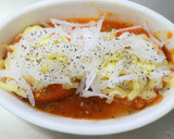 トマトと新玉ねぎのミートソースチーズ焼き作り方8写真