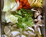 油っこくない具だくさん野菜の丸鶏煮込み作り方1写真