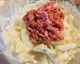 新玉ねぎと挽肉の天ぷら♡「おうち居酒屋」作り方3写真