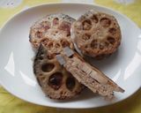 少しのハンバーグたねdeれんこんサンド焼作り方3写真