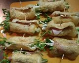 油揚げで豚肉と色々ロール焼き(低糖質)作り方3写真