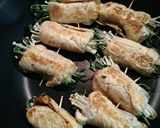油揚げで豚肉と色々ロール焼き(低糖質)作り方4写真