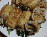 油揚げで豚肉と色々ロール焼き(低糖質)作り方6写真