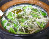 春を味わう☆つくしと菜の花のお味噌汁作り方2写真