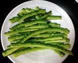 薄切りゴーヤの輪でチャンプルー風卵焼き作り方3写真