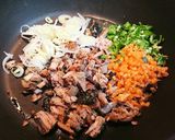 ぶりと豆腐のおじや風チャーハン作り方2写真