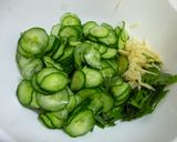 きゅうり・大葉・生姜の酢の物♪作り方3写真