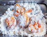 鶏の唐揚げでカラフル酢鶏作り方4写真