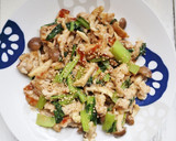 簡単！豚肉と小松菜の味噌マヨ炒め作り方5写真