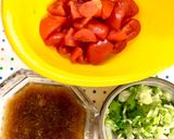 旨い！豚肉のトマト入り生姜焼き＊ねぎ風味作り方1写真