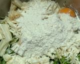 豆苗とえのき☆かき揚げ(QC無水鍋使用)作り方3写真