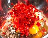 簡単＊ケチャップで食べる挽肉春巻き＊作り方1写真