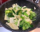 新たけのことブロッコリーのペペロンチーノ作り方2写真