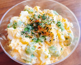 【混ぜるだけ】半熟卵と枝豆の簡単サラダ作り方5写真