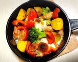 スキレットで！野菜のぎゅうぎゅう焼き作り方6写真