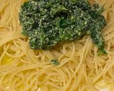 ほうれん草とパルメザンチーズのスパゲティ作り方8写真