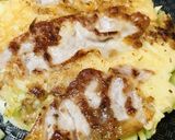 米粉のお好み焼き●豚肉＆玉子に納豆プラス作り方4写真