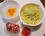 簡単キャベツたっぷりのお好み焼き風作り方1写真