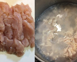 鶏ささみと南瓜マッシュの中華風煮物作り方1写真