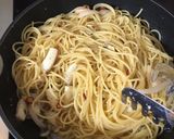 ニンニク香る！シーフードミックスパスタ作り方5写真