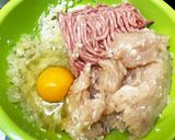 ＊鶏ひき・豚ひき　ふっくらお豆腐バーグ＊作り方4写真
