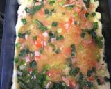 懐かしい味，ハムとねぎ入りの卵焼き作り方3写真