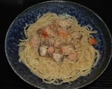 オリーブサーモンと２種類チーズのパスタ作り方5写真