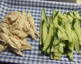 蒸し鶏と揚げごぼうのおかずサラダ☻作り方5写真