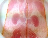 レンジで簡単! 卵ベーコン作り方1写真
