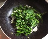 菜の花のにんにく炒め作り方5写真