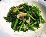 菜の花のにんにく炒め作り方6写真