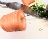 フォークで簡単♫短い野菜等のピーラー作り方1写真