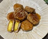 焼肉のタレで簡単 さつまいもの豚肉巻き 照り焼き作り方7写真