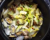 白菜＆あさりのペペロンチーノ風作り方6写真