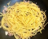 シラス・ネギ・きのこの柚子胡椒パスタ作り方9写真