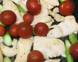 鶏肉とアスパラのはちみつケチャップ炒め作り方2写真