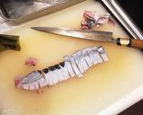 茹でた石鯛の皮をポン酢で作り方2写真