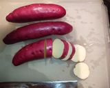 保育園給食★さつまいものレモン煮作り方1写真
