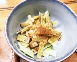 ブロッコリーの茎　簡単しょうゆ和え作り方3写真