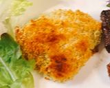 鶏胸肉のバジルチーズパン粉焼き作り方5写真